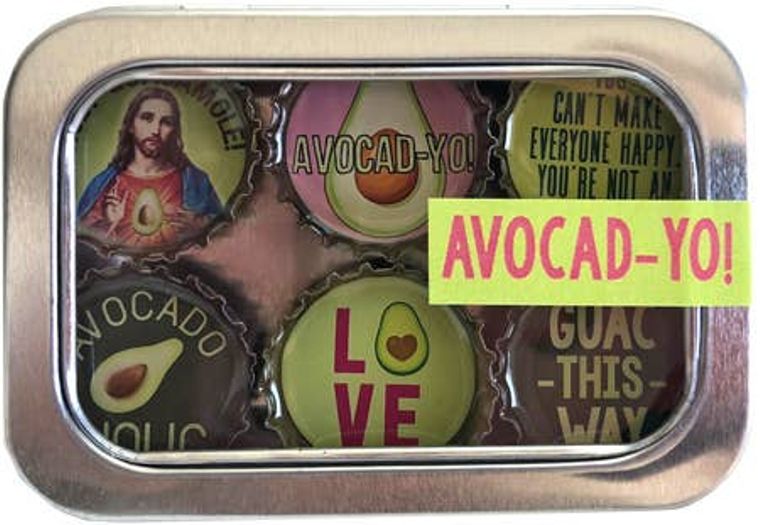 Avocado Magnets - Set of 6
