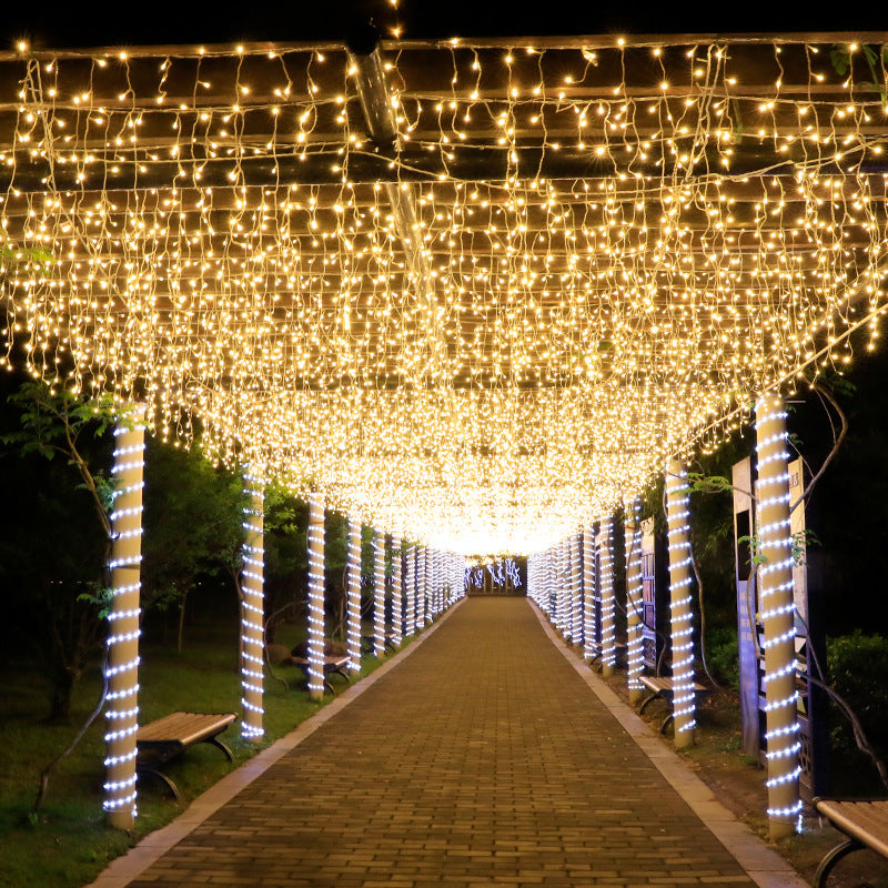 Manufacturers direct LED ice light curtain light color lamp outdoor engineering 24V mall wedding decoration light ice lamp