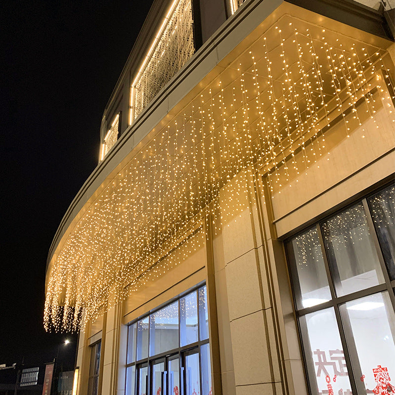 Manufacturers direct LED ice light curtain light color lamp outdoor engineering 24V mall wedding decoration light ice lamp