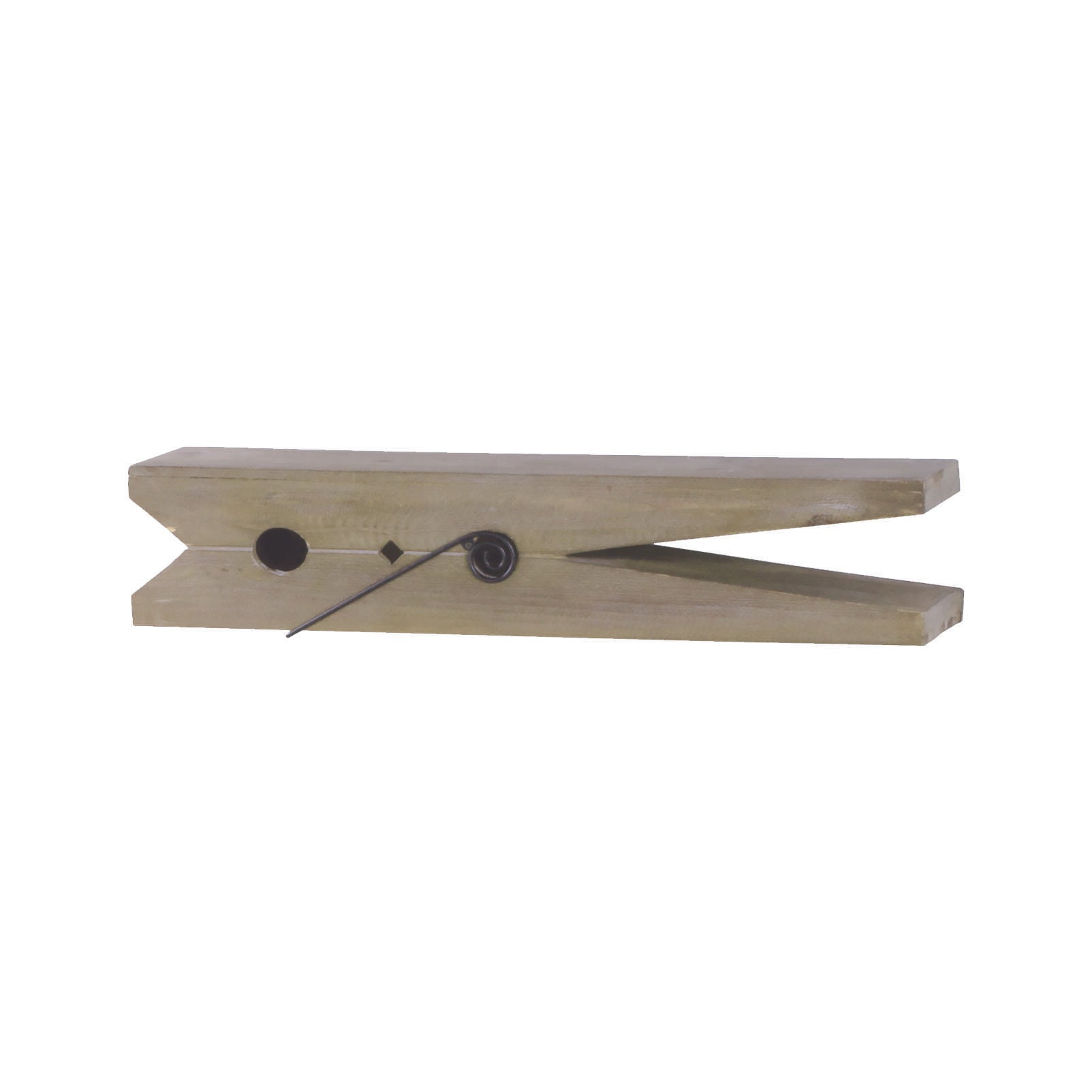 Natural Wood Clothespin Shelf - Large