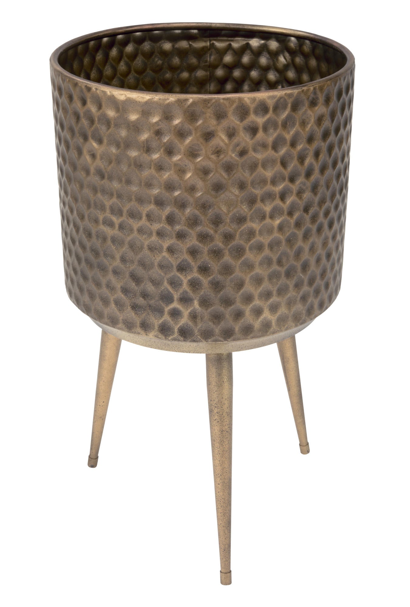 Textured Metal Bins - Set of 3