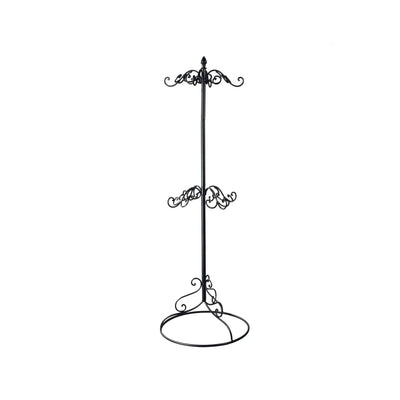 2 Tier Black Metal Scarf or Purse Display Tree
