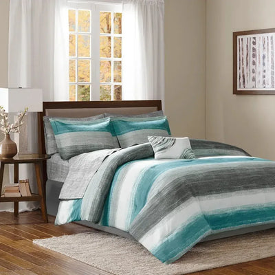 Saben Complete Comforter and Cotton Sheet Set by Madison Park Essentials