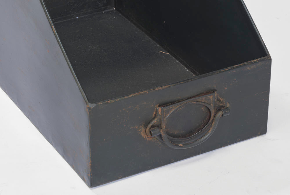 Industrial Black Iron 12-Bin Shelf