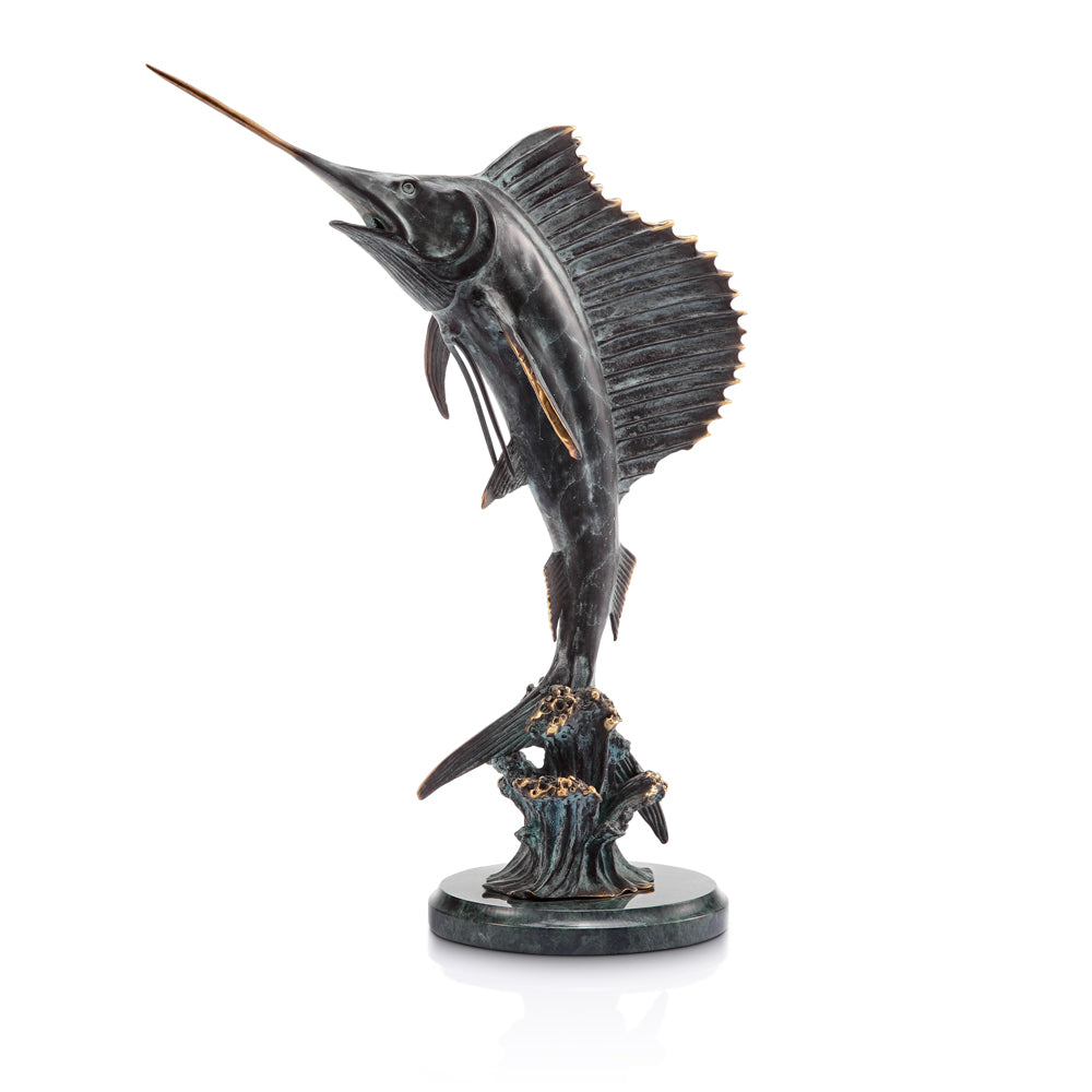 Tail Walker Sailfish Sculpture