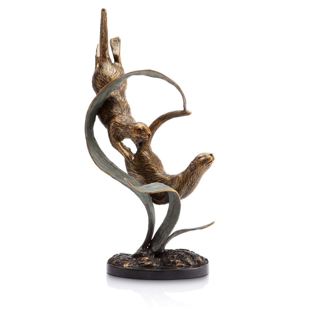 Deep Divers Otters Sculpture