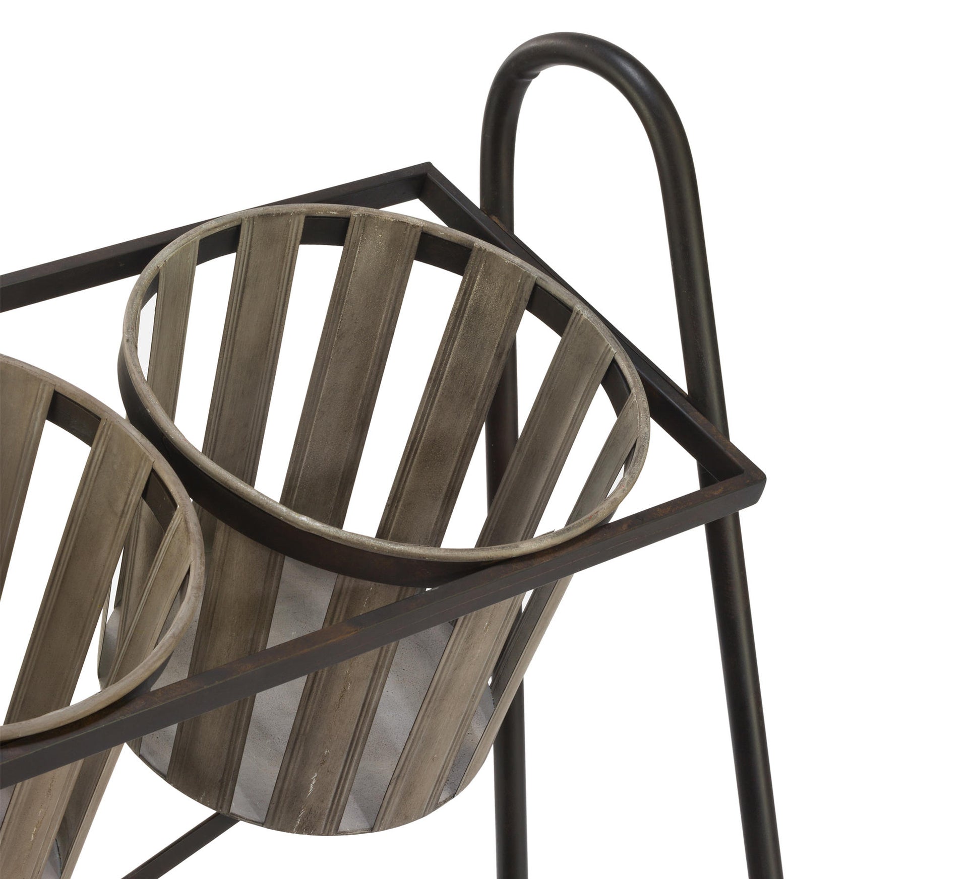 2-Tier Iron Display w/ Removable Baskets