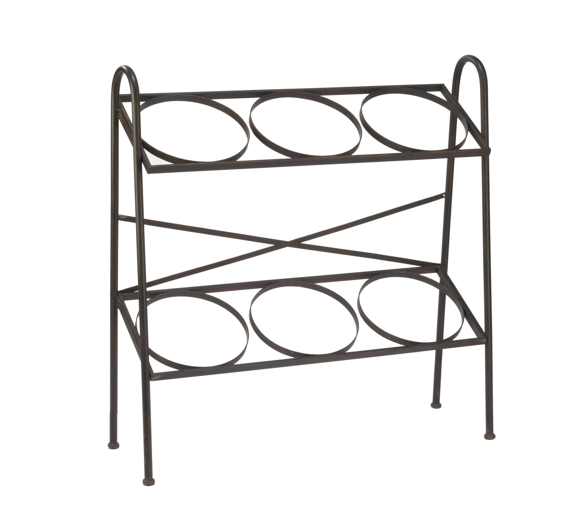 2-Tier Iron Display w/ Removable Baskets