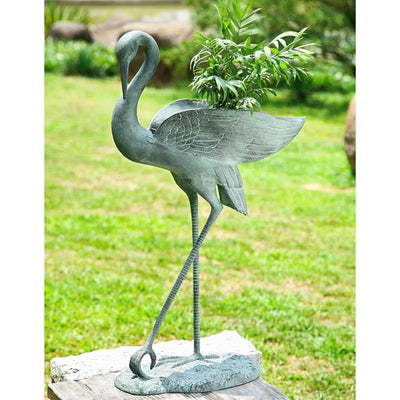 Crane Planter Holder