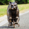 Big Bear on Little Trike Garden Sculpture