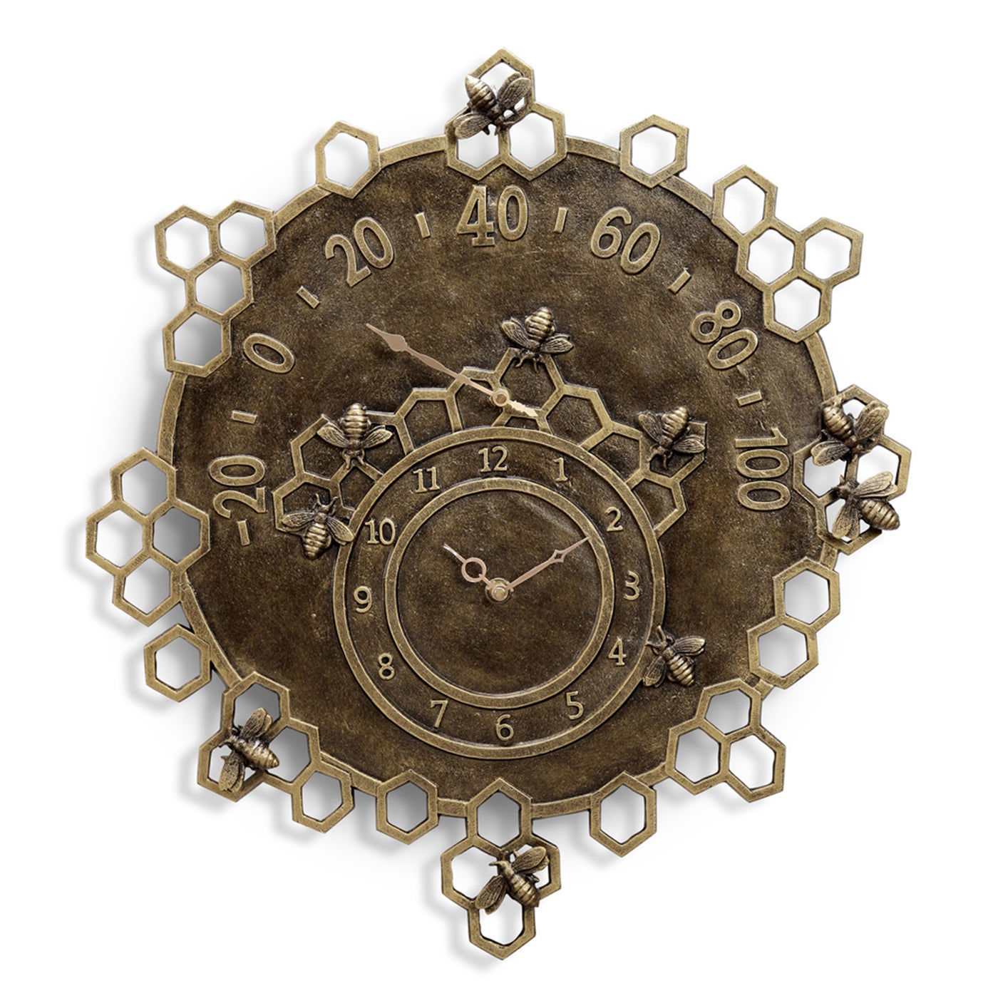 Busy Bees Garden Clock and The Thermometer