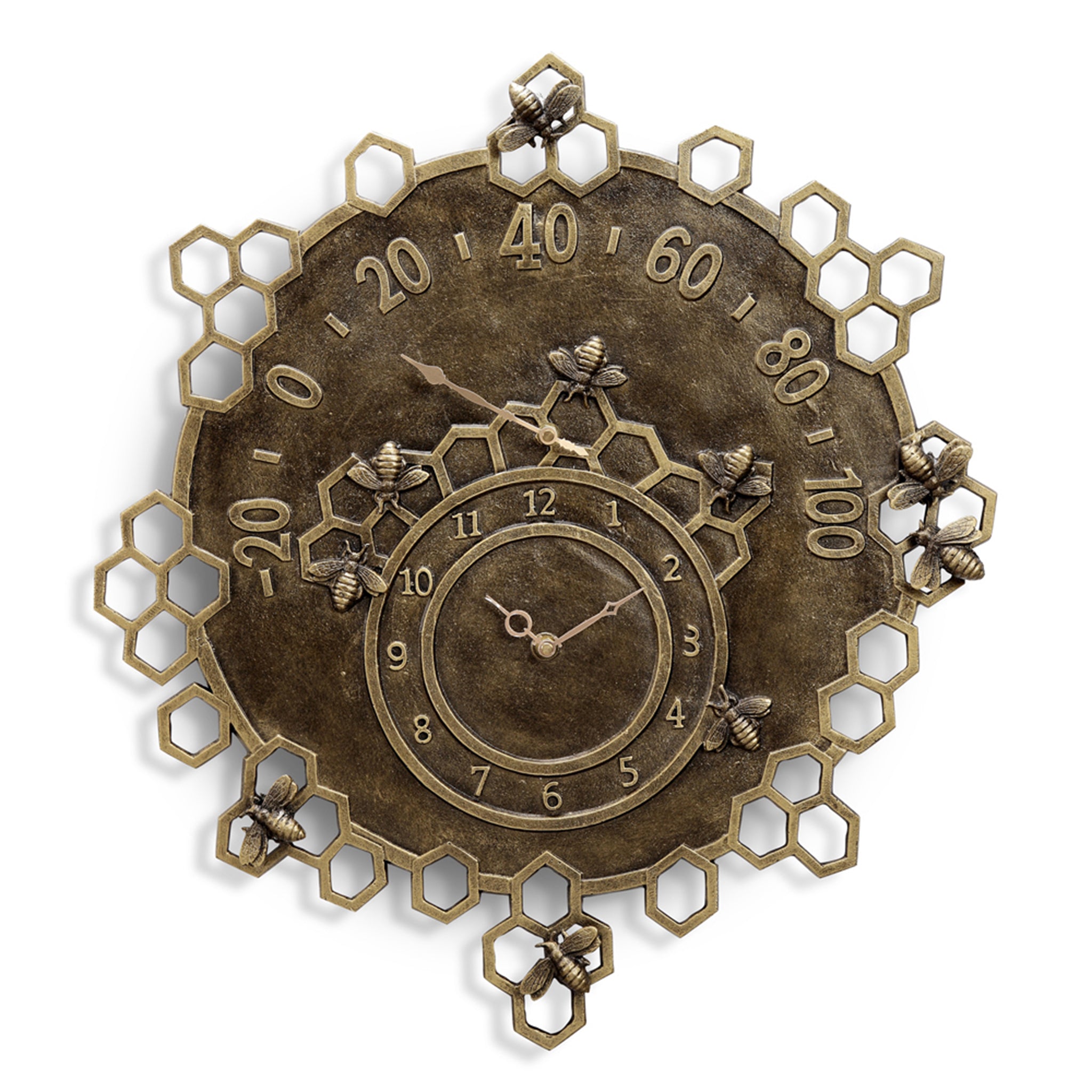 Busy Bees Garden Clock and The Thermometer