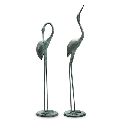 Contemplative Garden Crane Pair - Set of 2