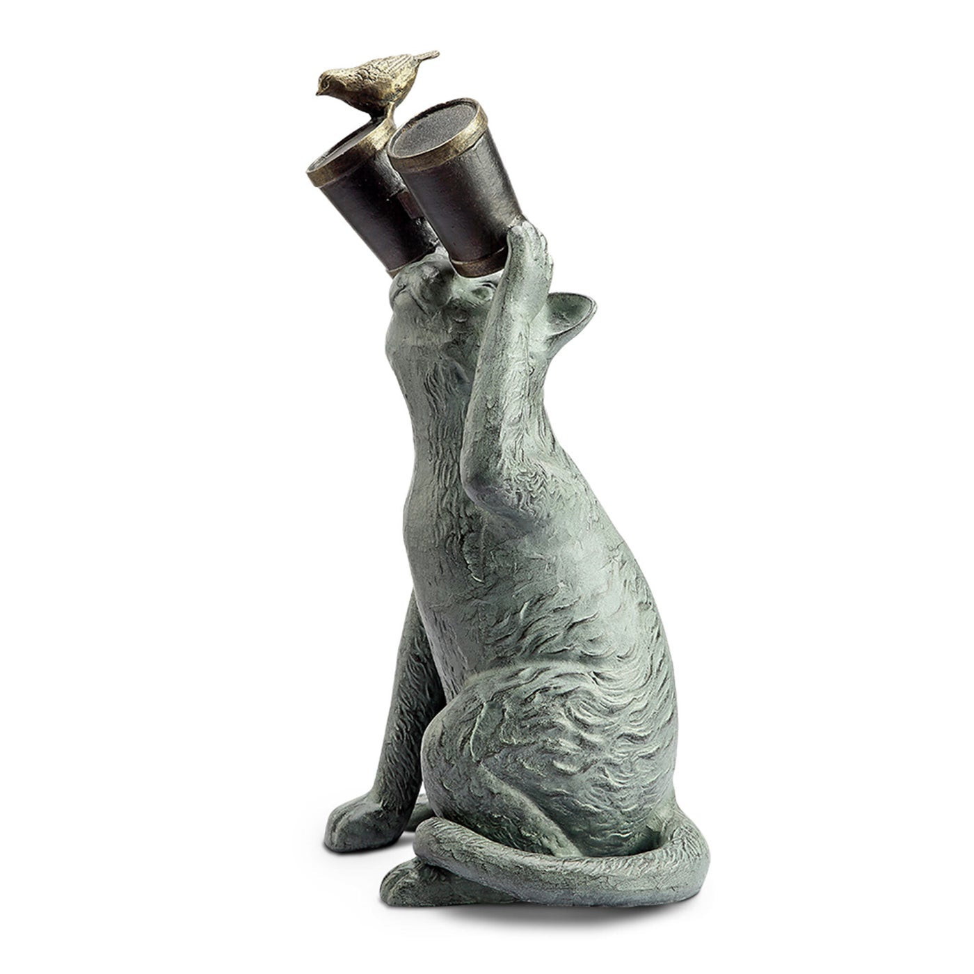 Observant Cat Garden Sculpture
