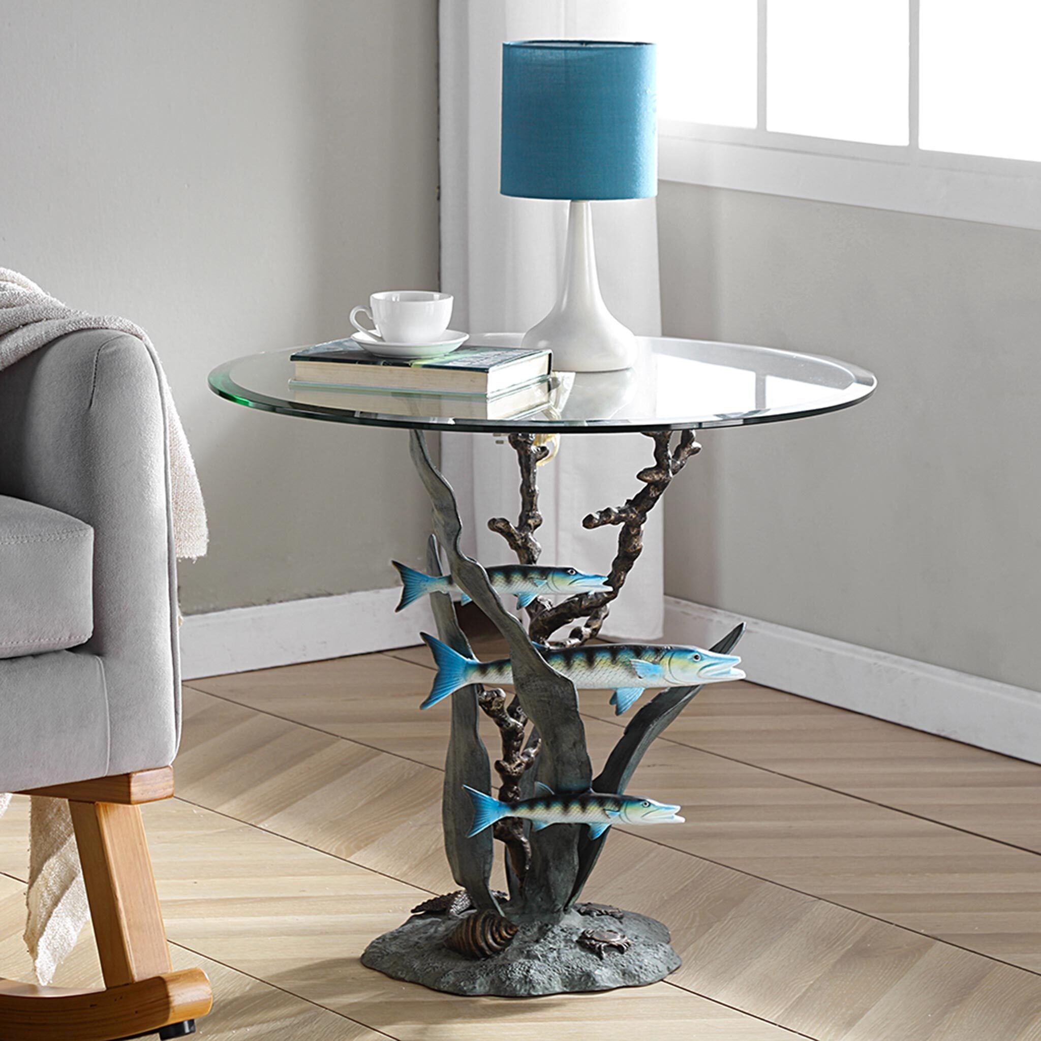 Barracuda Glass End Table