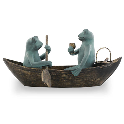 Rowboat Picnic Garden Sculpture