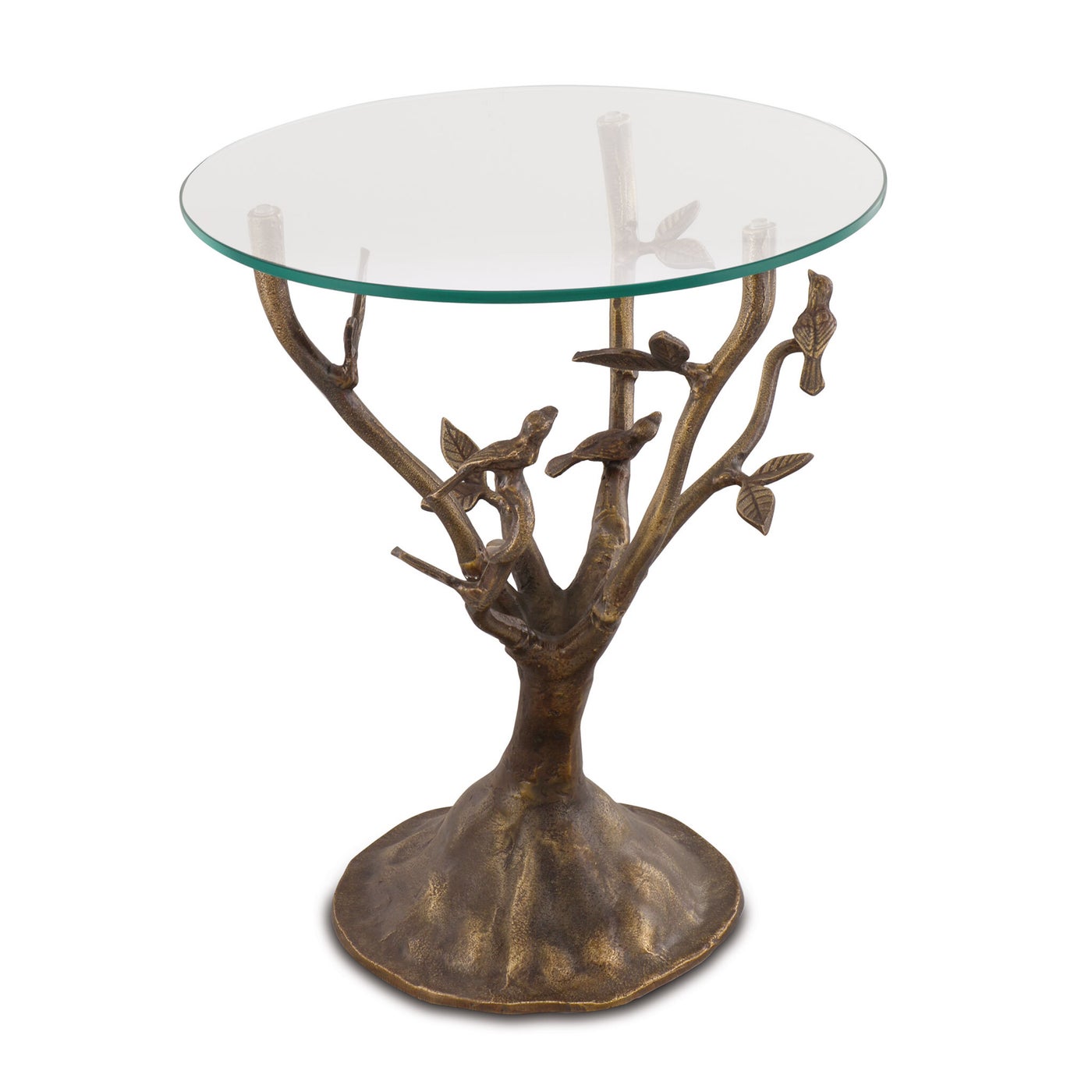 Birds and Leaves End Table