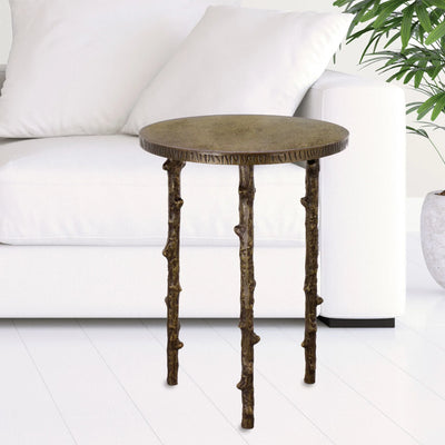 Three Branch Aluminum End Table