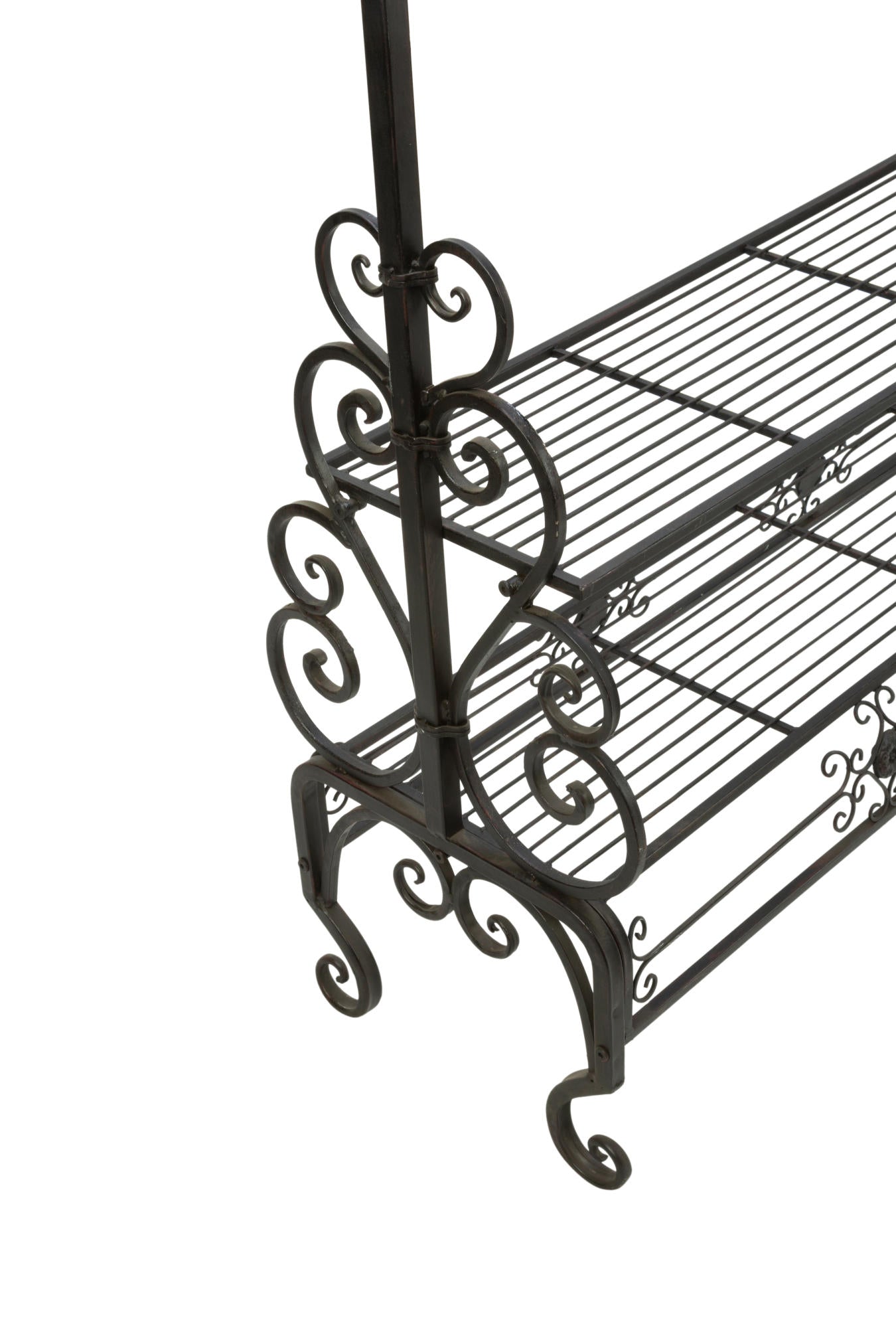 Dark Brown Garment Floor Rack