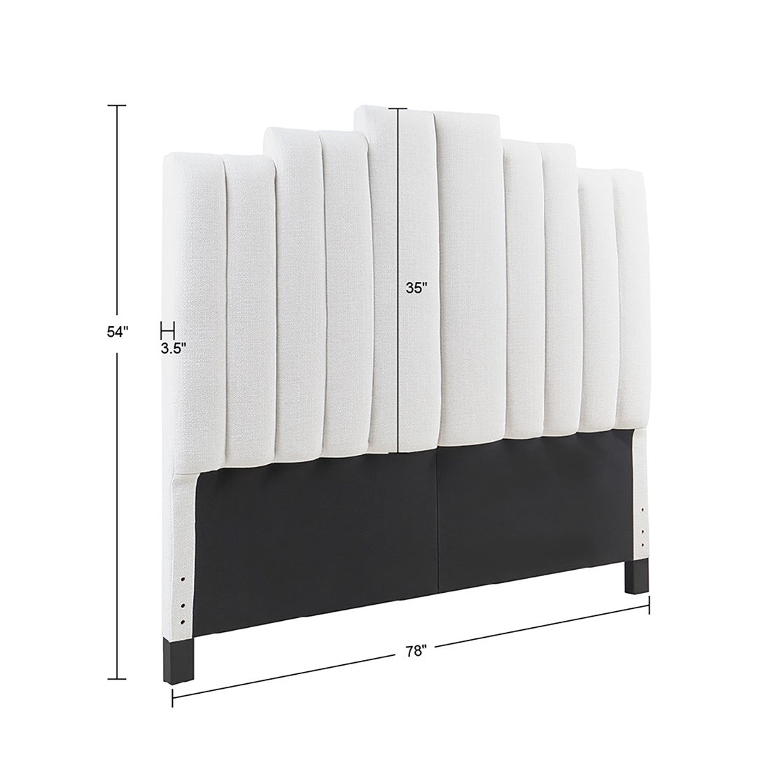 Hamilton Channel Tufted Headboard by Martha Stewart