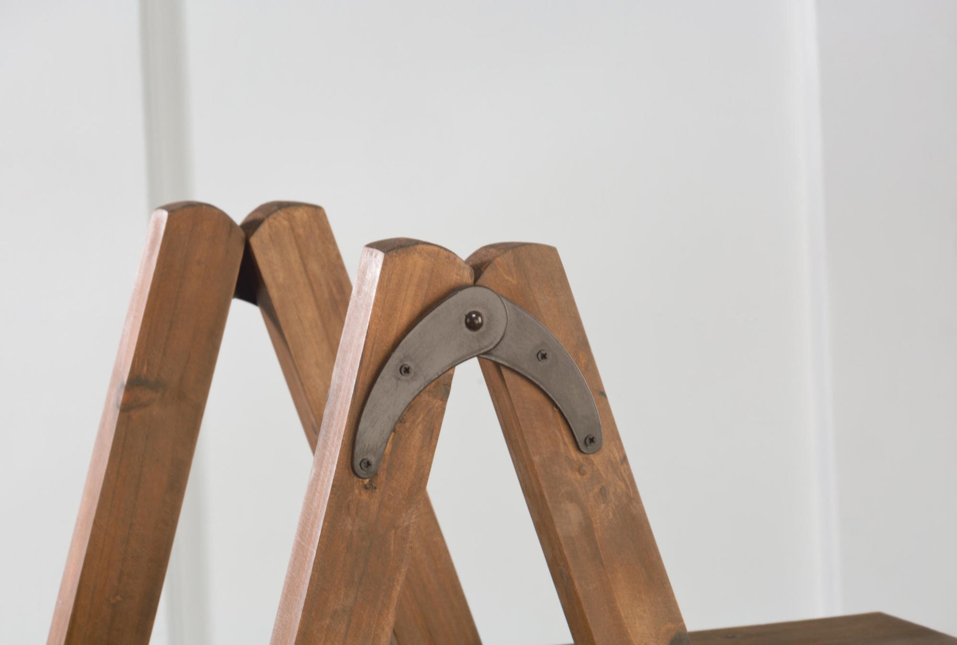 4 Tier A-Frame Display Shelf - Natural