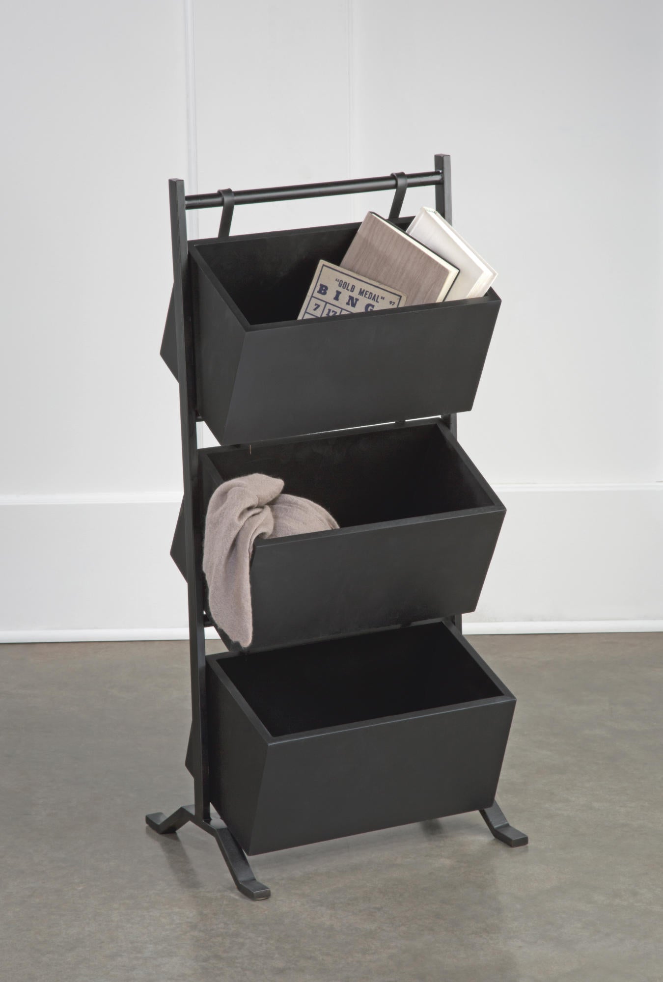 3 Tier Wooden Crate Stand