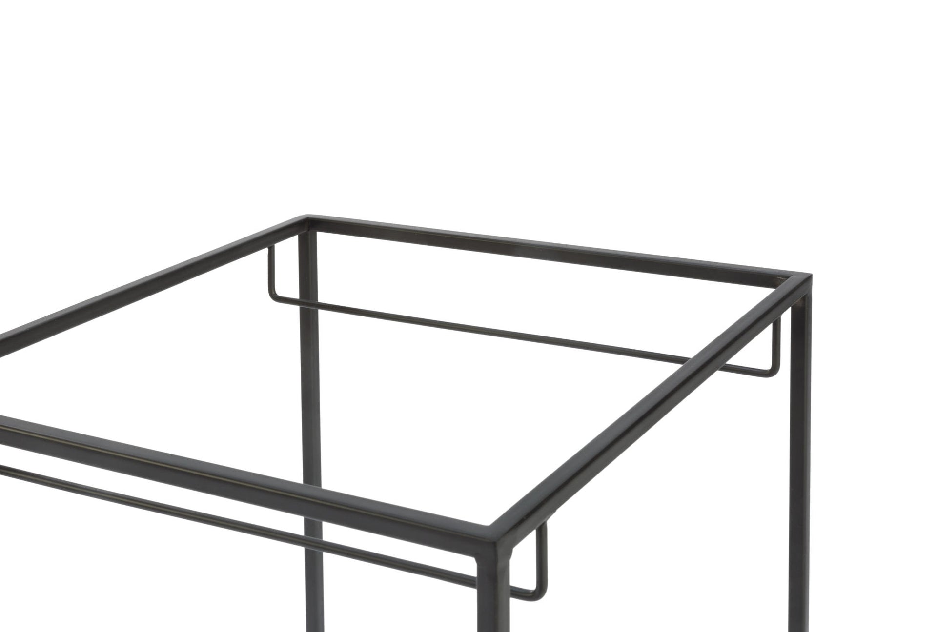 Metal Convertible Side Tables/Bins Set