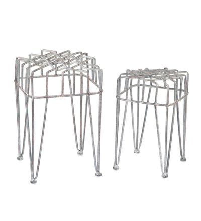 Metal Plant Stands (set of 2)