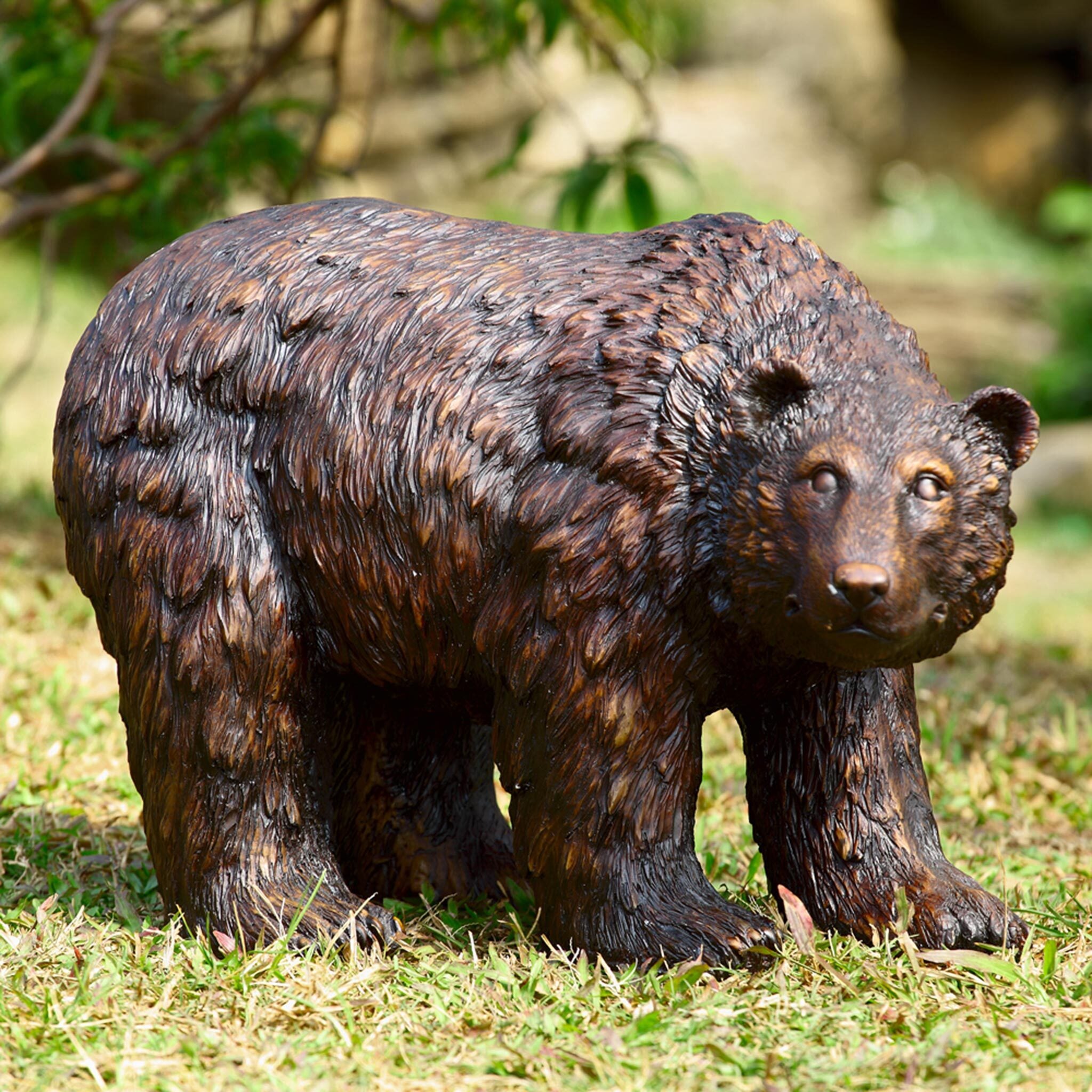 Rust Finish Garden Bear