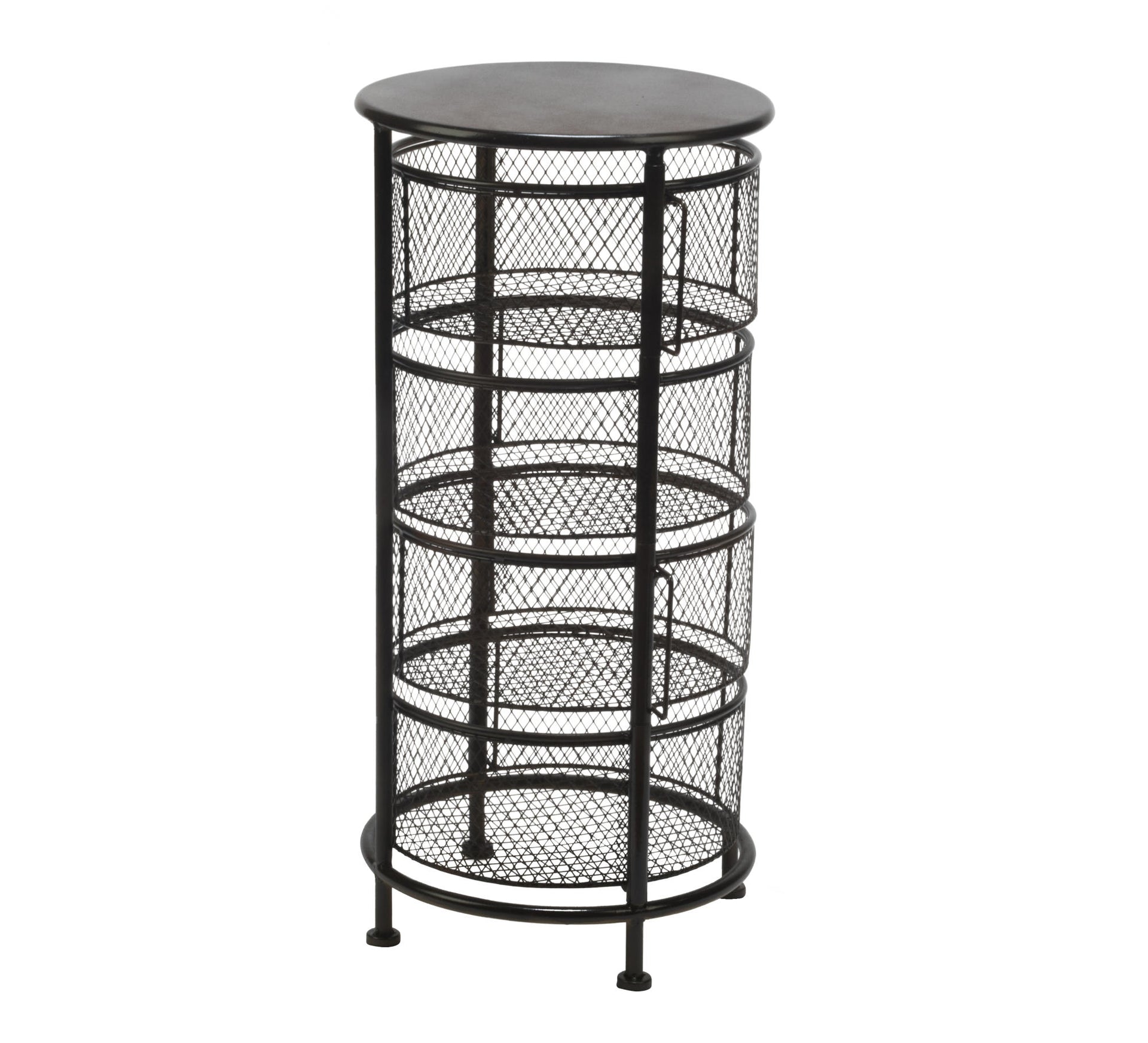 4 Bin Mesh Swivel Drawer Display