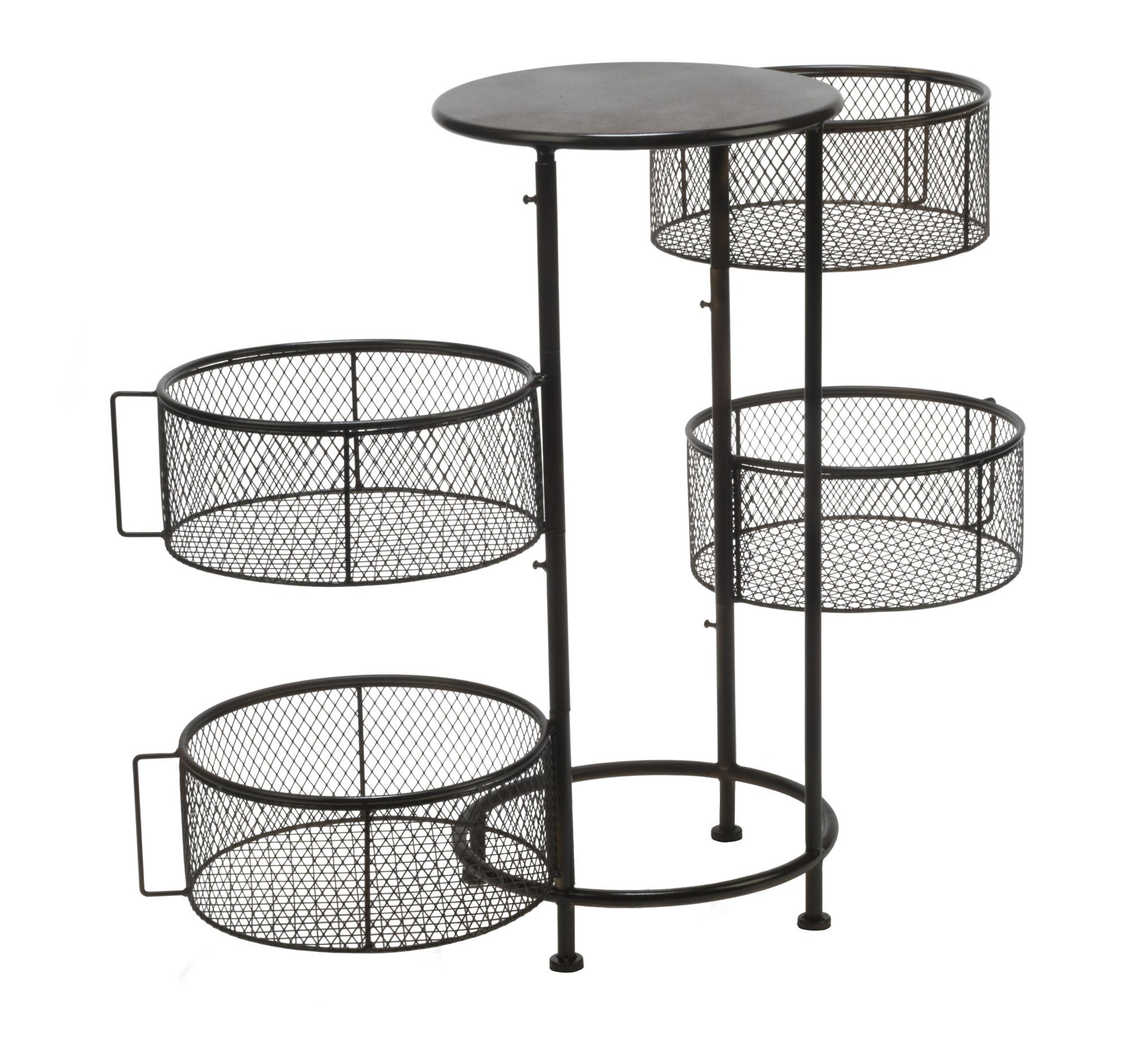 4 Bin Mesh Swivel Drawer Display