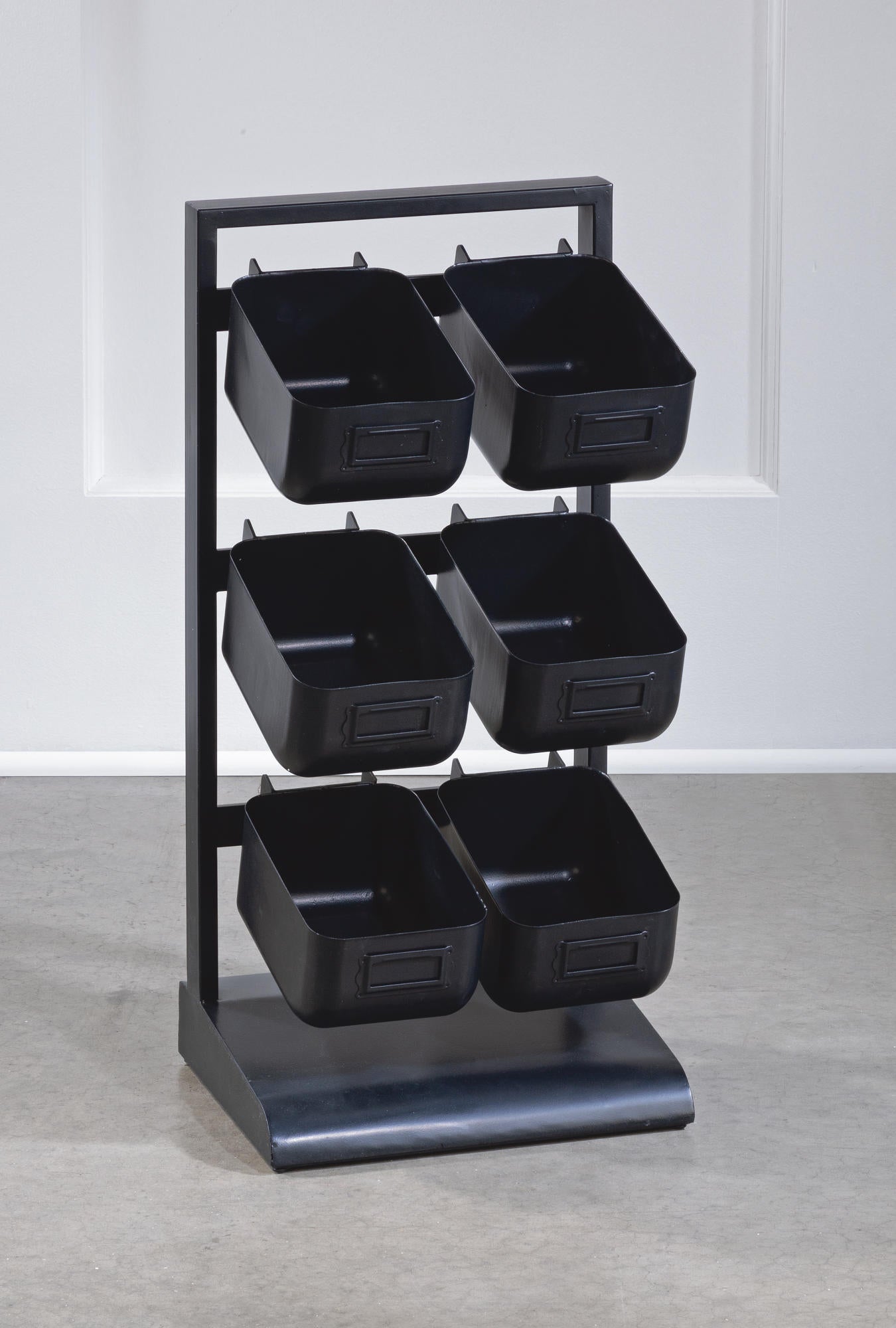 6 Metal Bin Tabletop Display