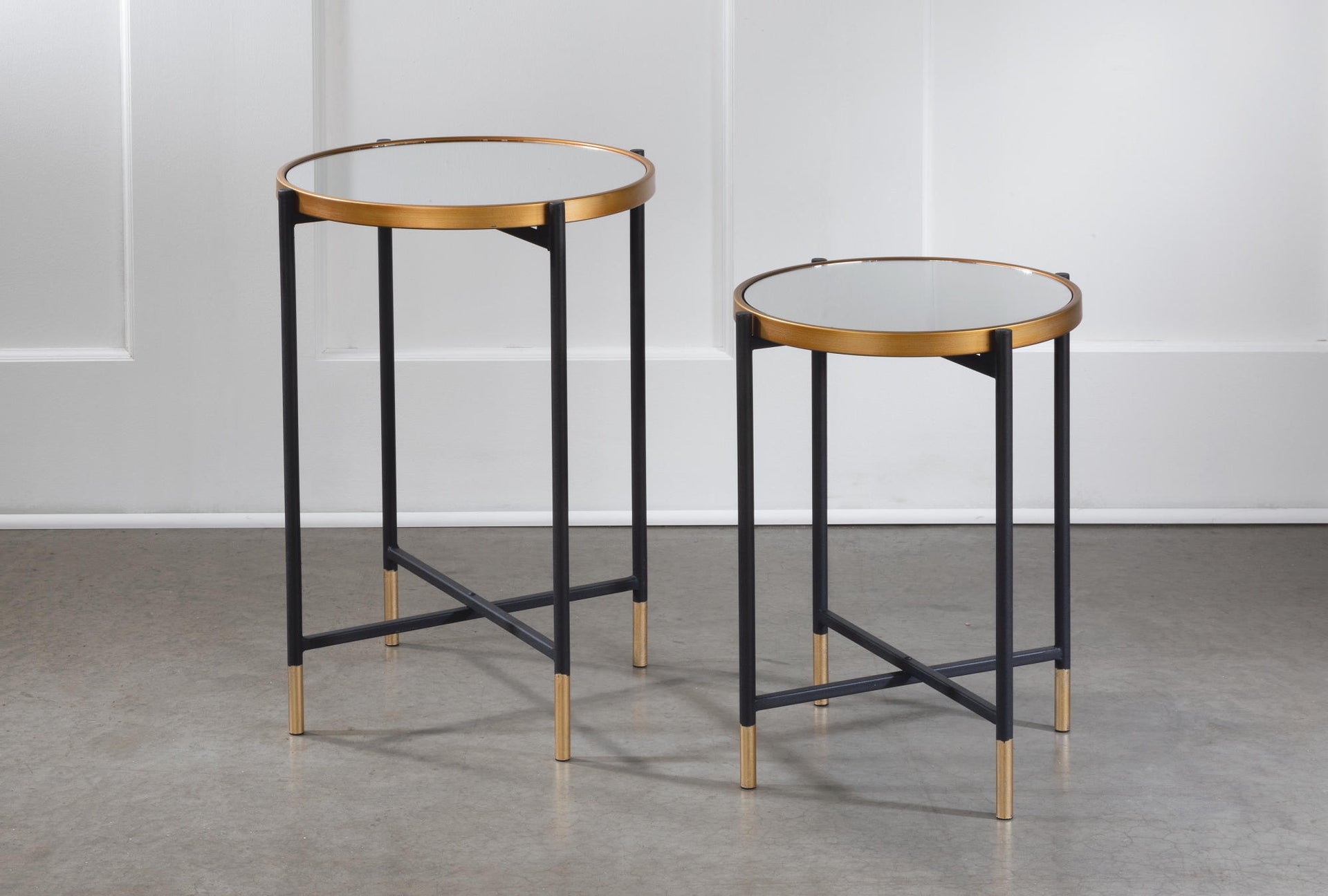 Mirror Side Tables - Set of 2