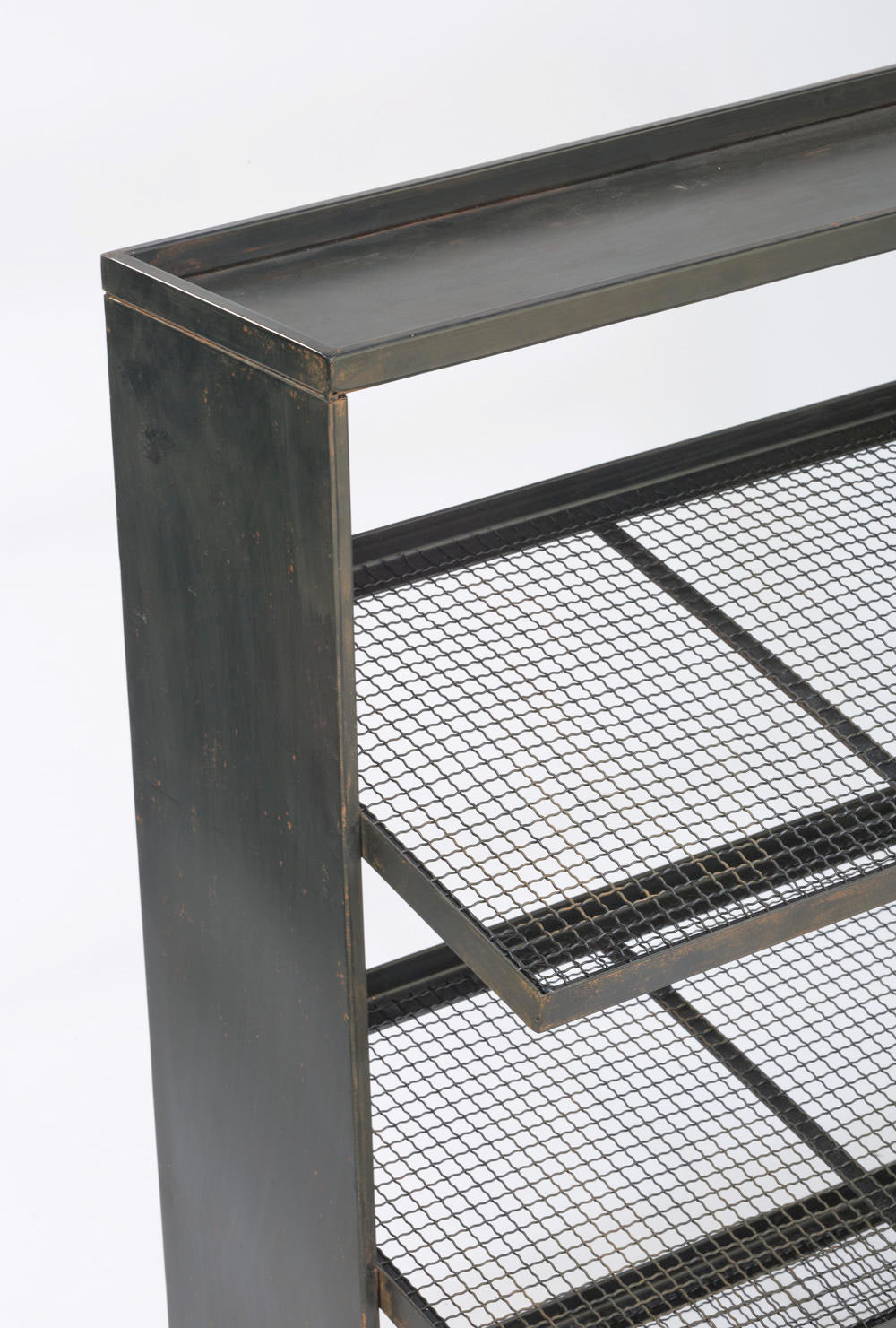 Industrial Black Iron 12-Bin Shelf
