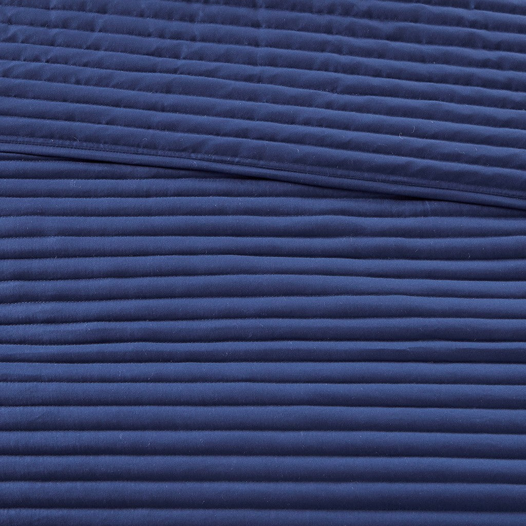 Marina 8 Piece Printed Seersucker Comforter and Coverlet Set Collection