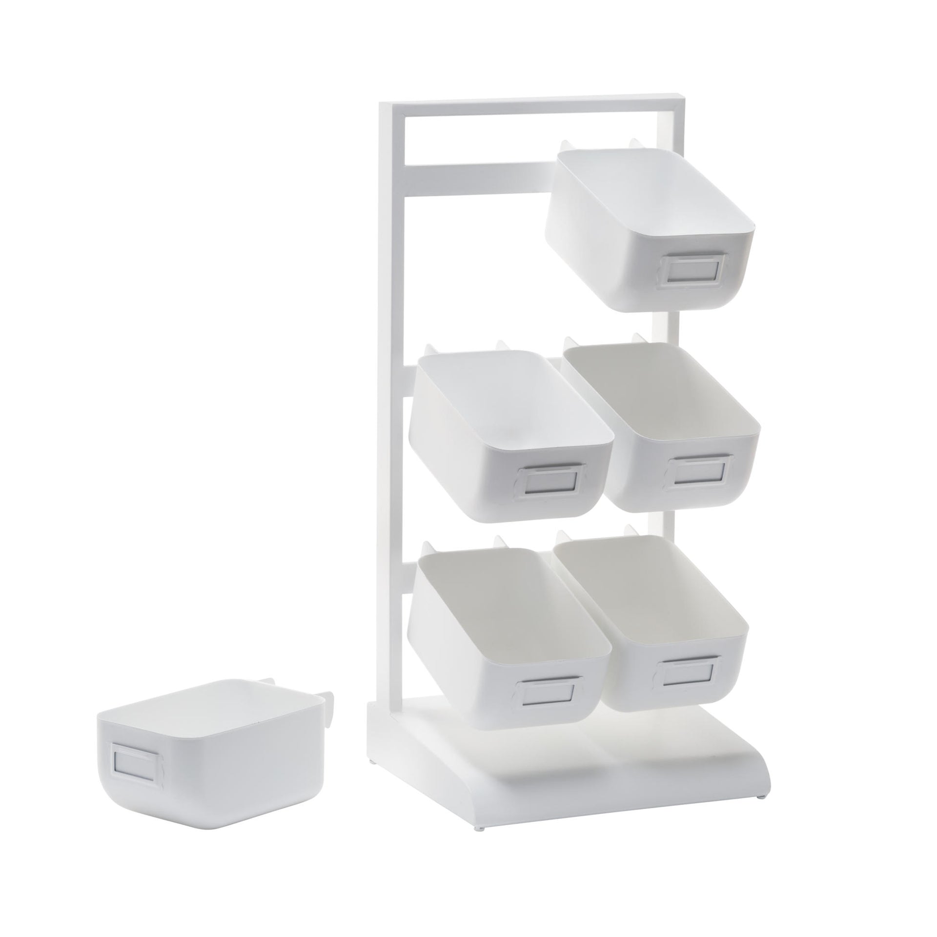 6 Metal Bin Tabletop Display