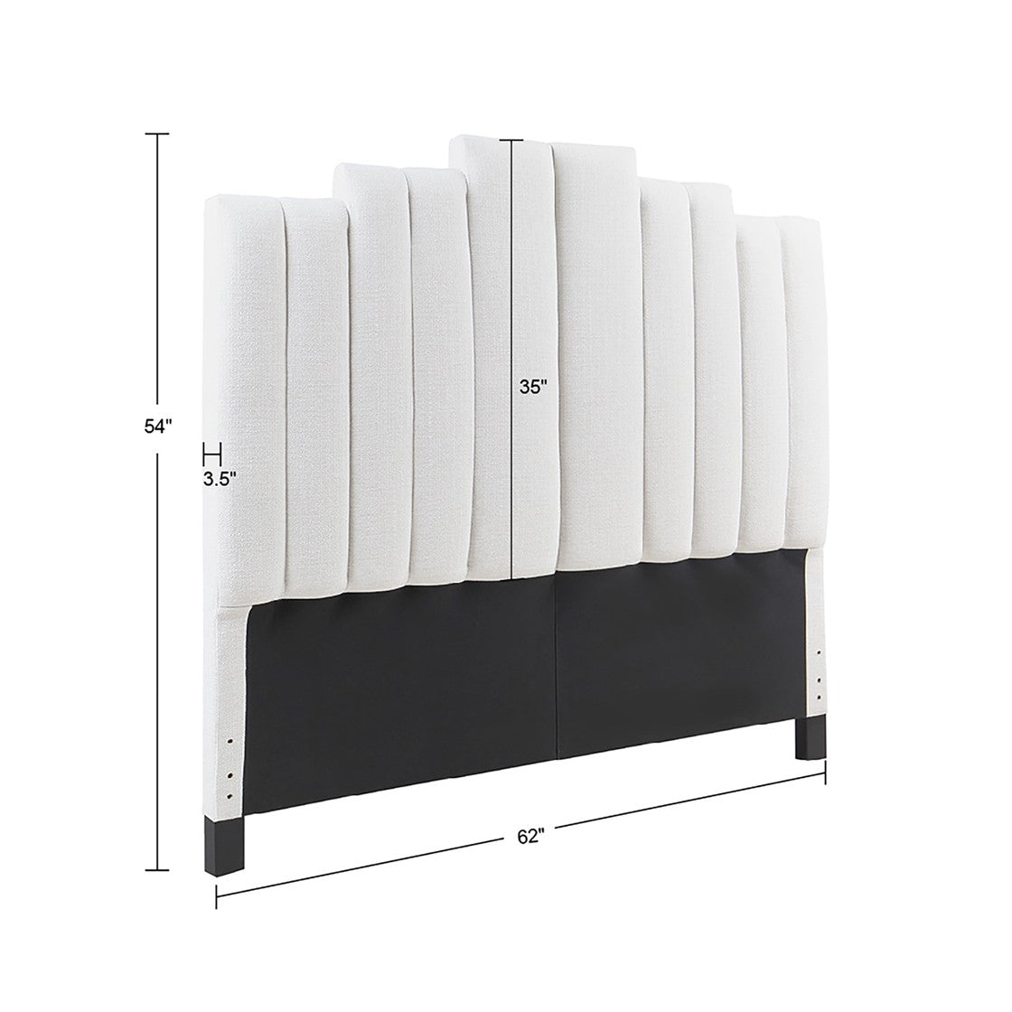 Hamilton Channel Tufted Headboard by Martha Stewart