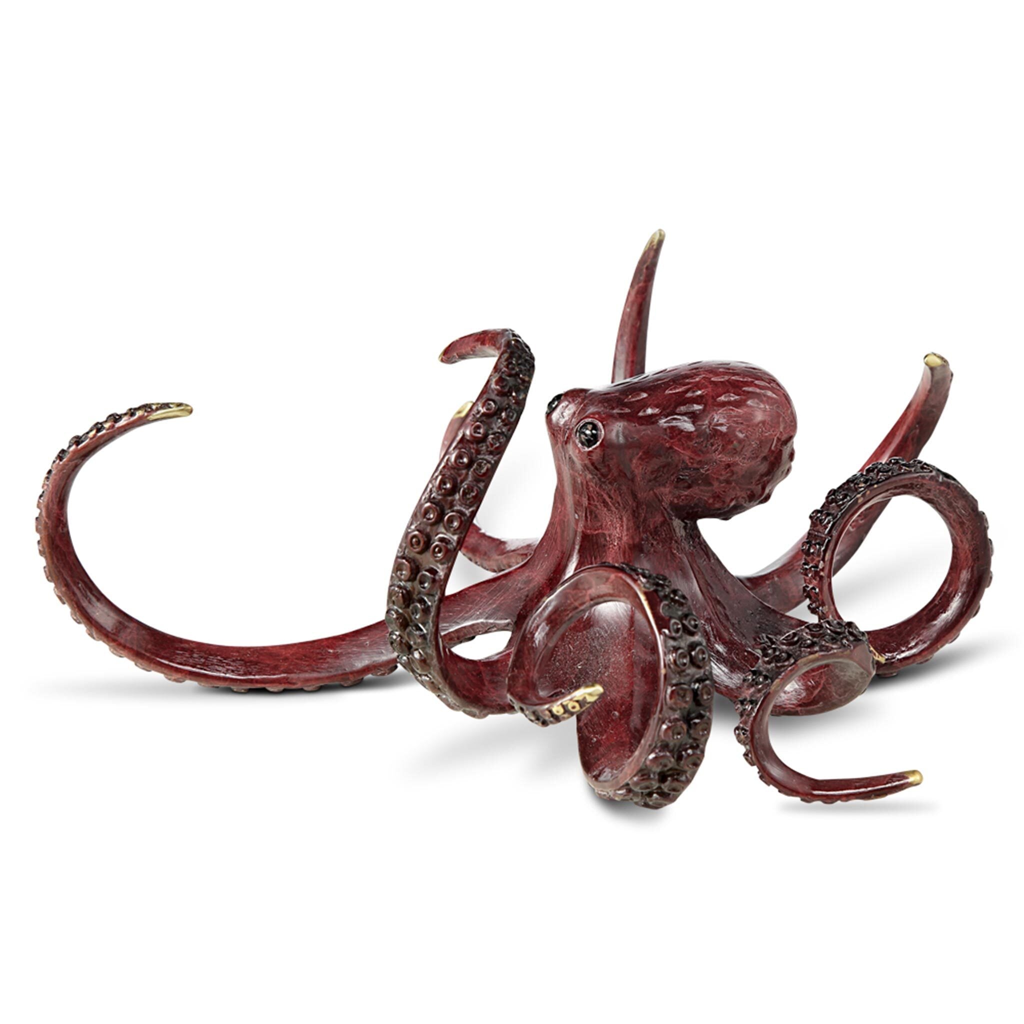 Curious Octopus Sculpture
