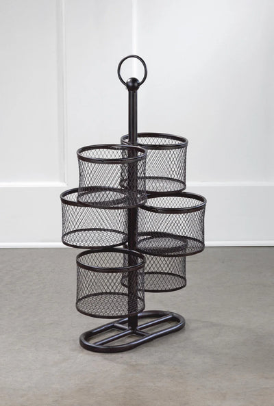 6 Bin Mesh Rotating Display