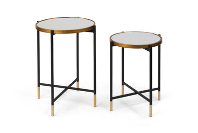 Mirror Side Tables - Set of 2