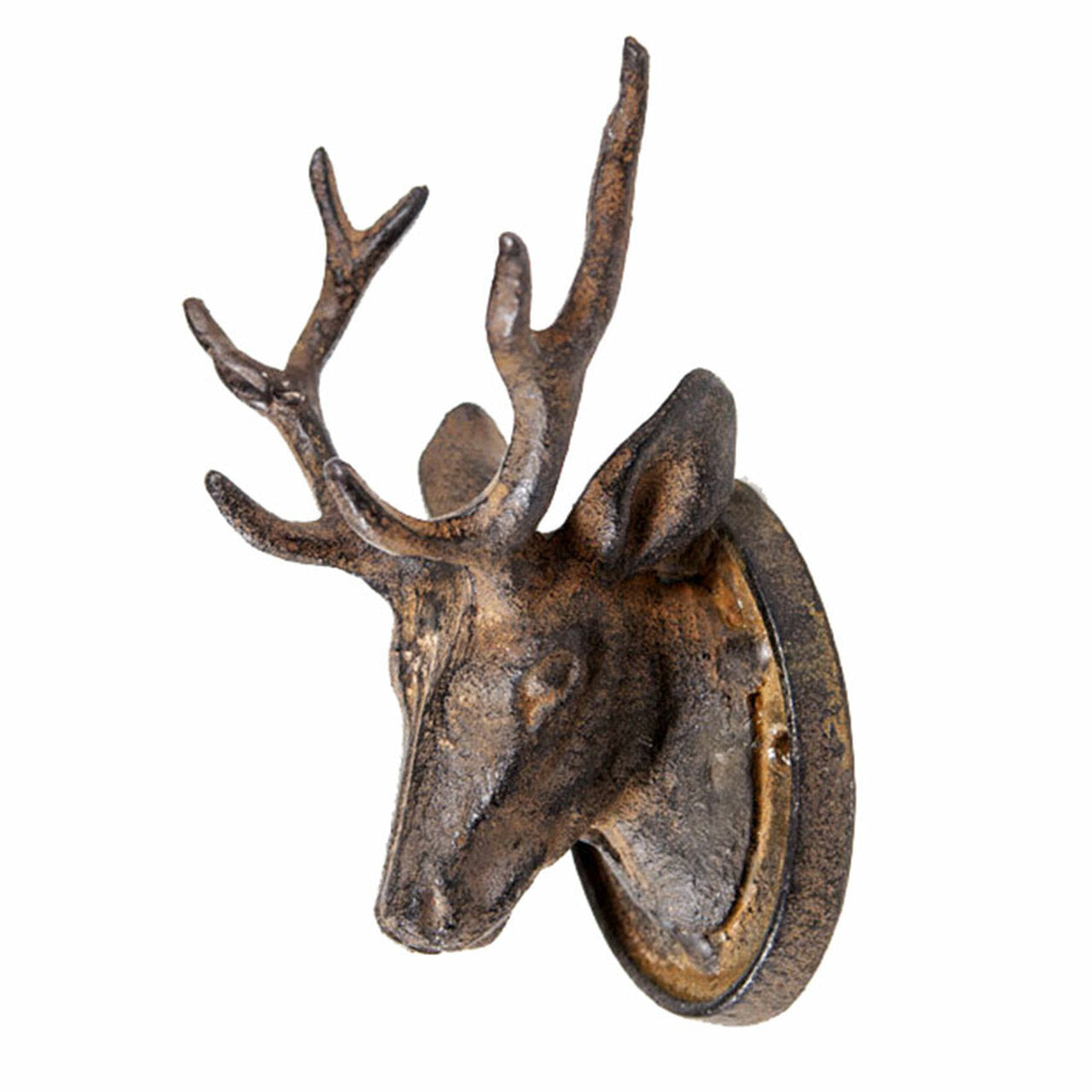Set of 2 - Cast Iron Mounted Buck