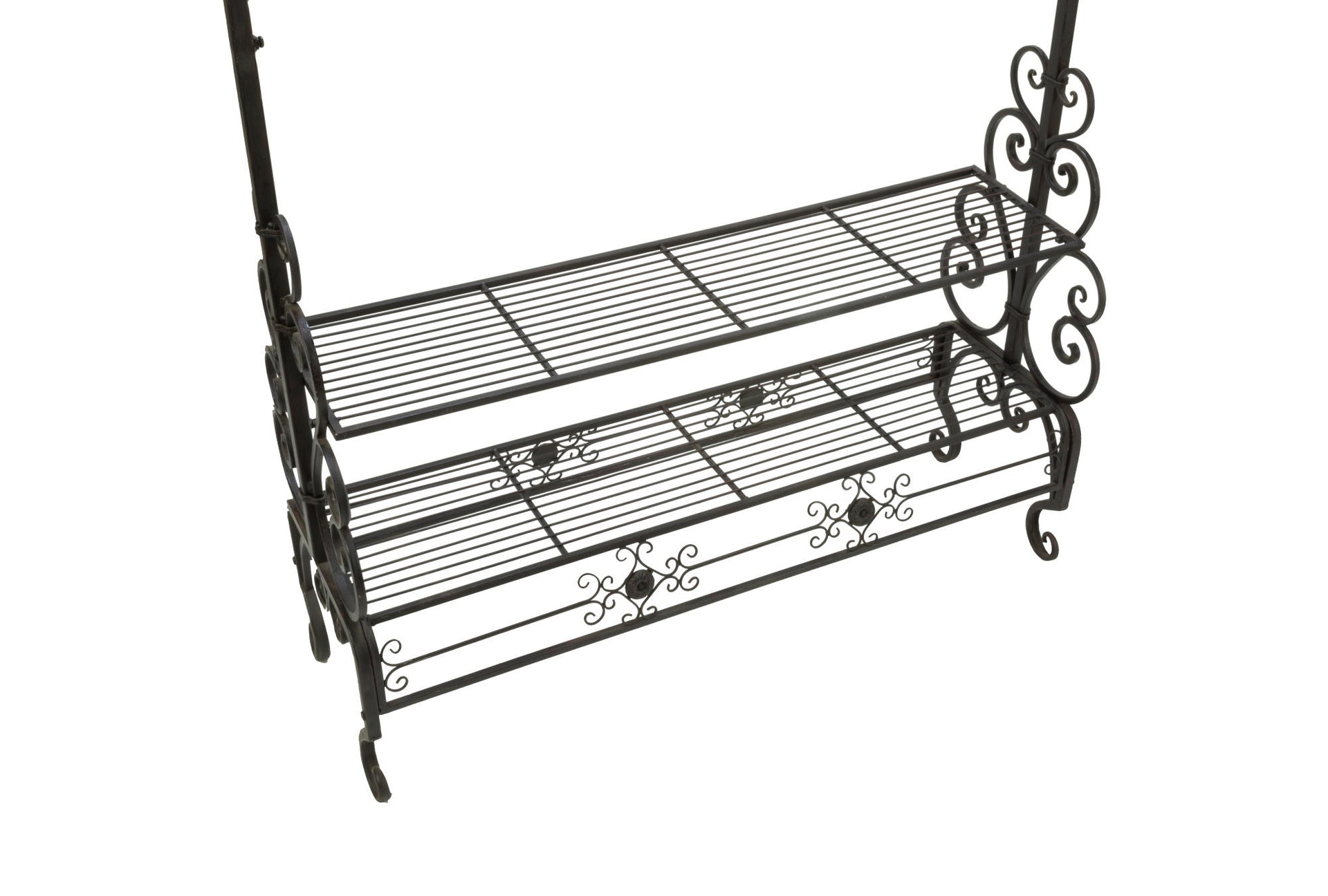 Dark Brown Garment Floor Rack