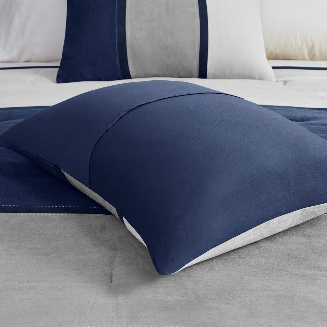 Palisades 7 Piece Faux Suede Comforter Set by Madison Park
