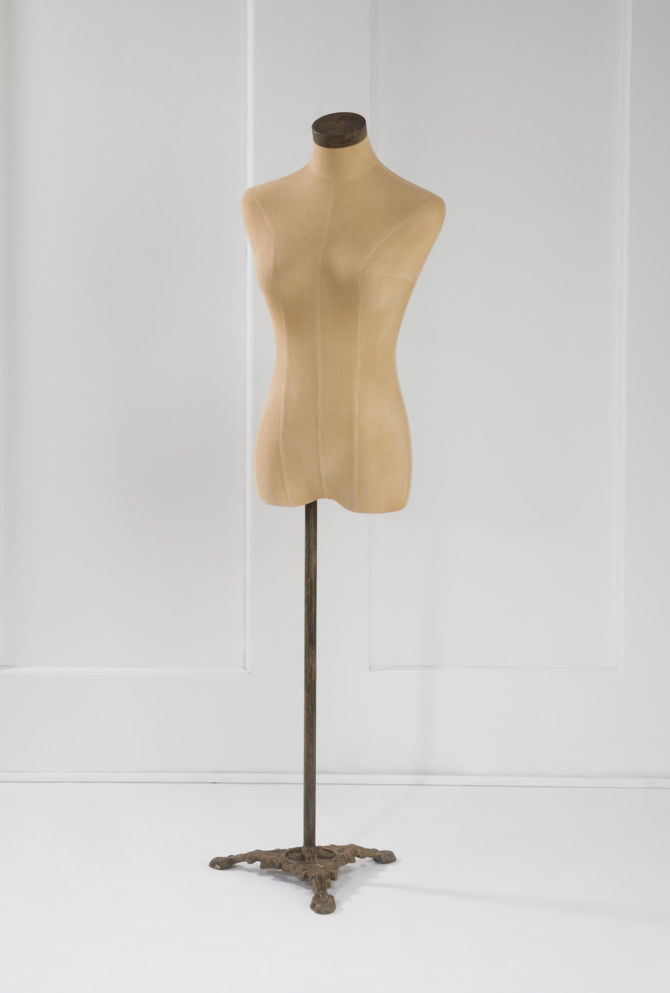 Antiqued Floor Body Form - Female Mannequin