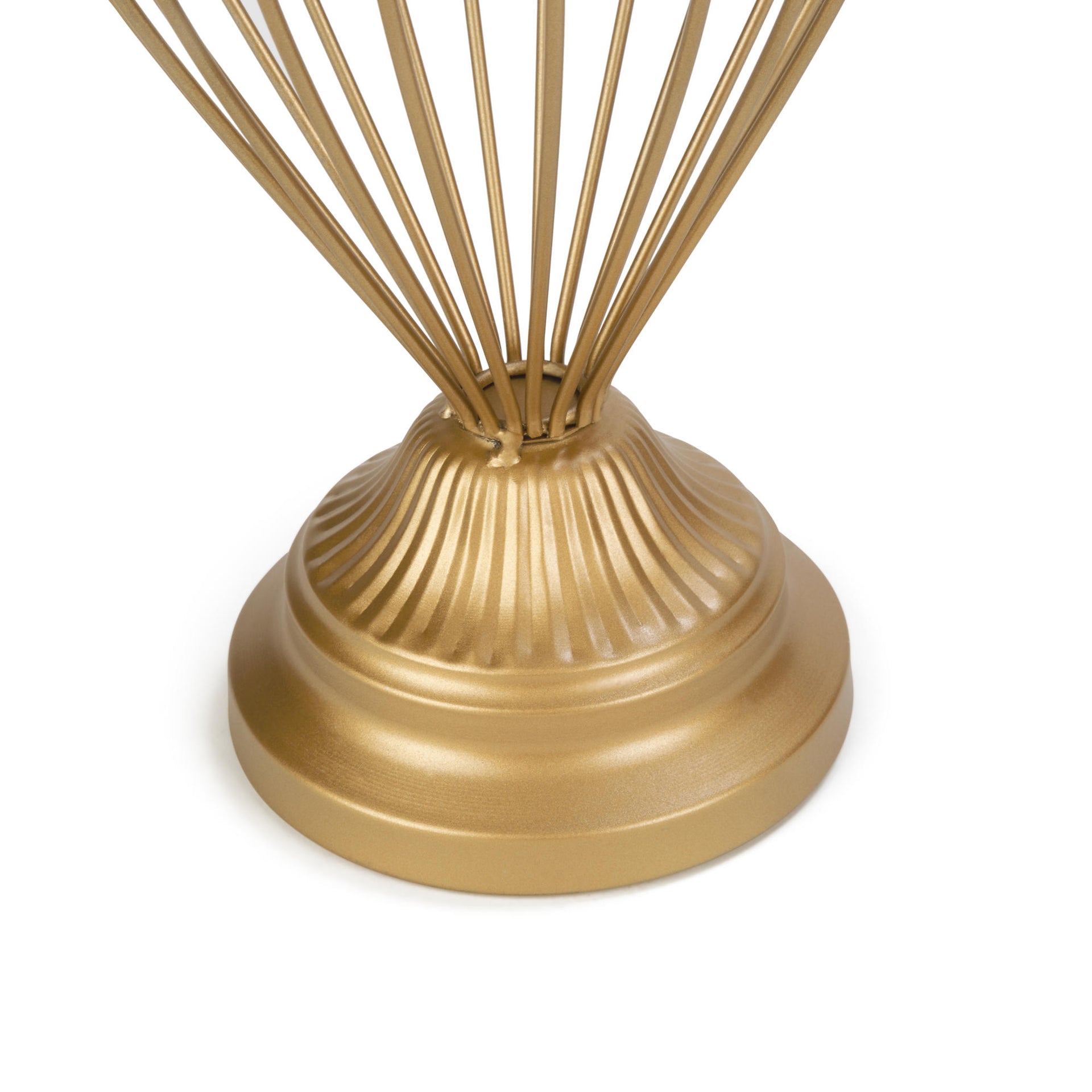 Balloon Wire Hat Stands Set of 2  (Gold & White)