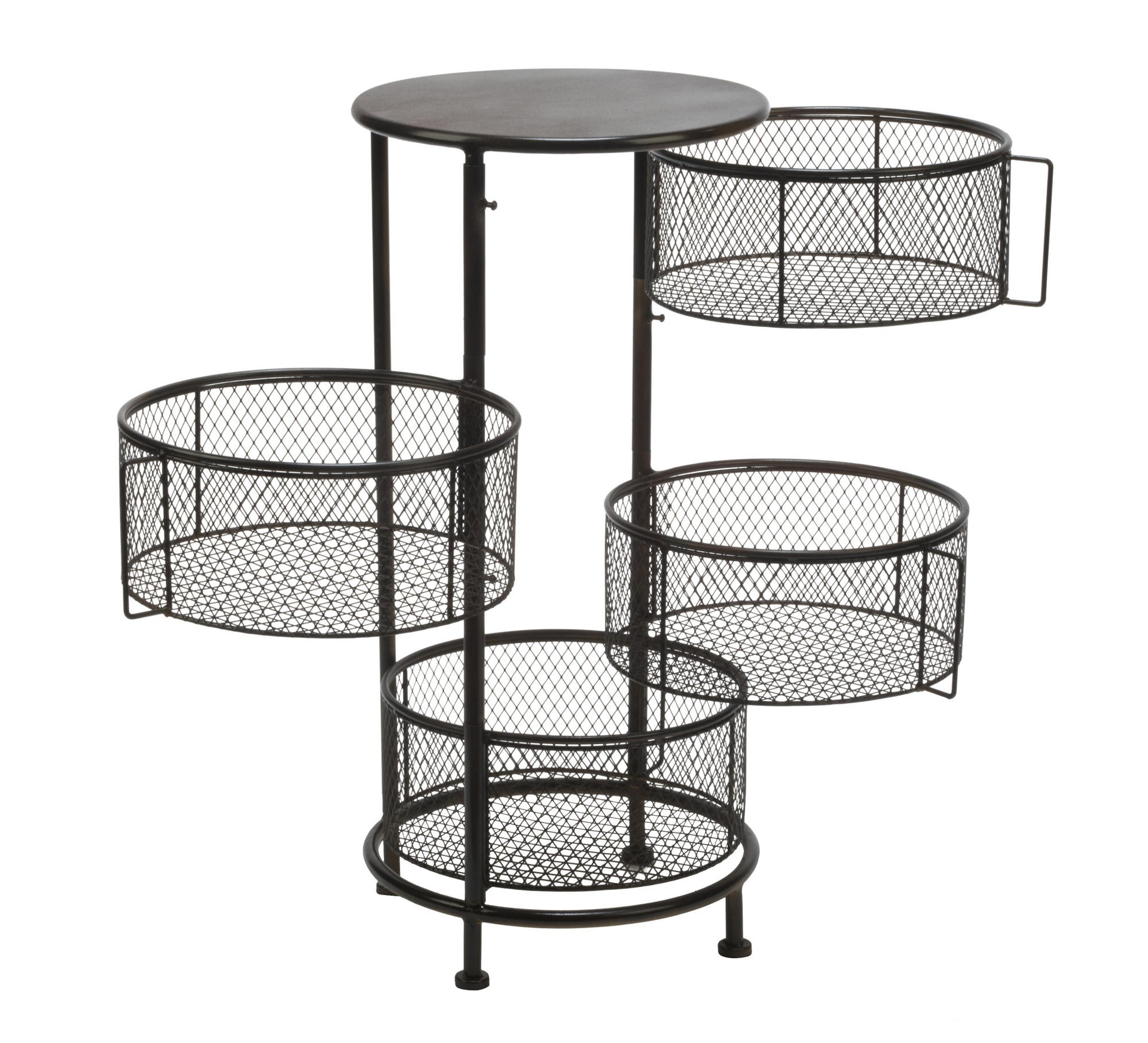 4 Bin Mesh Swivel Drawer Display