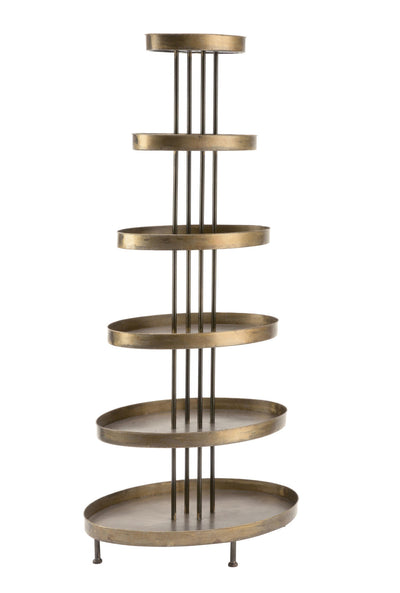6 Tier Oval Display Tower Shelf