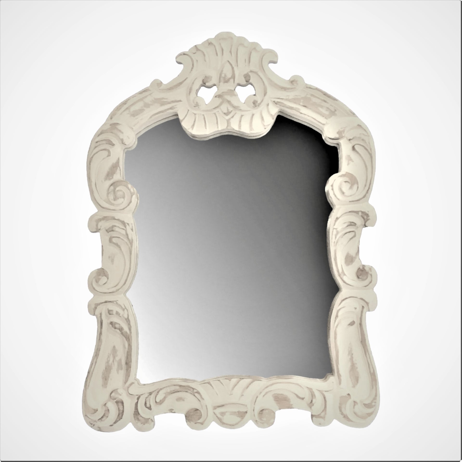 Royal Orleans Hand-Carved Wood Vanity Wall Mirror
