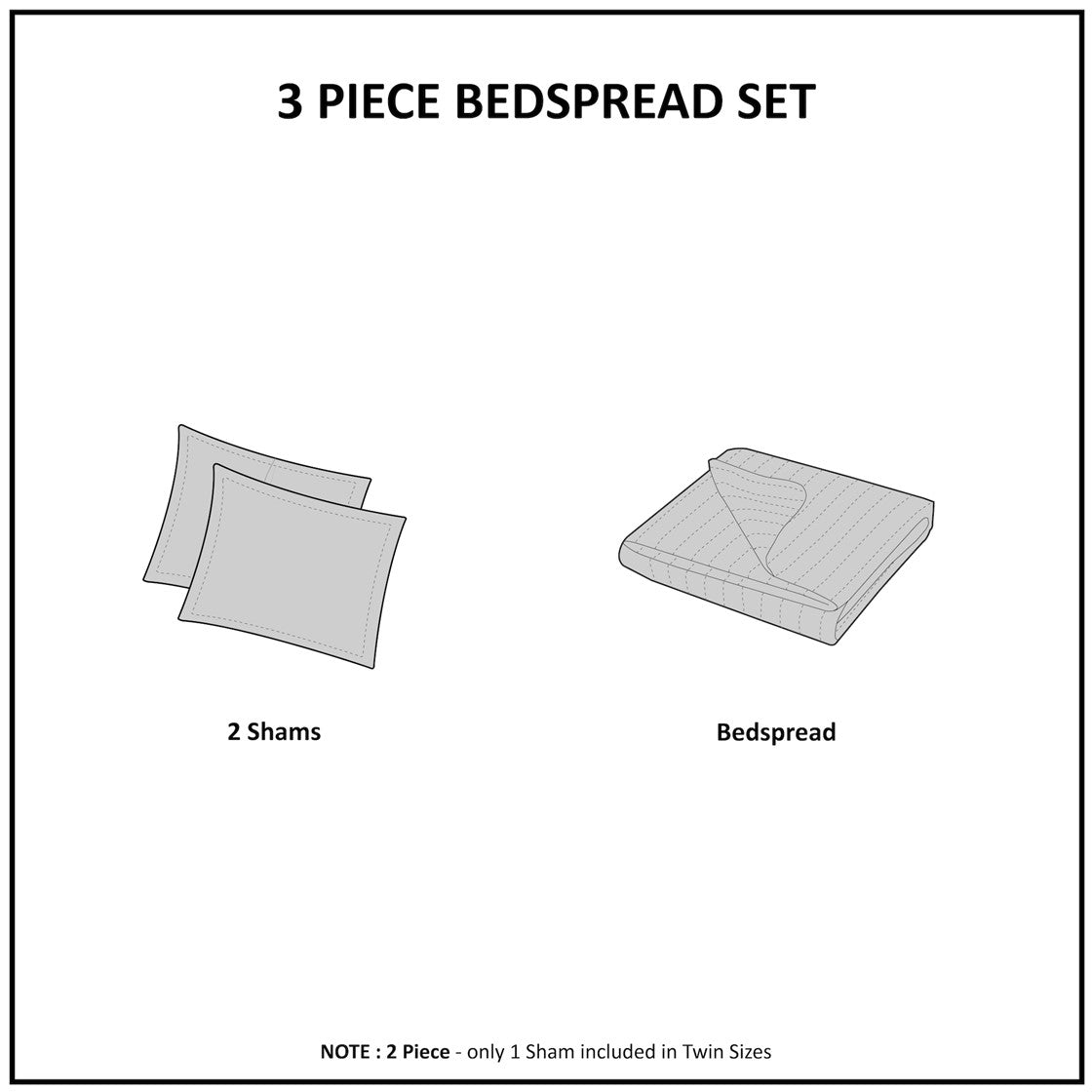 Quebec Reversible Bedspread Set by Madison park