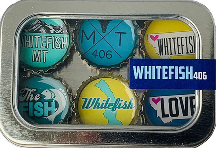 Whitefish, Montana Magnets - Set of 6